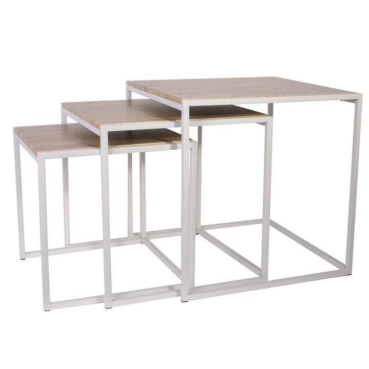 THE HOME DECO FACTORY Tabelle, Weisses Holz, One Size, Weisses Holz