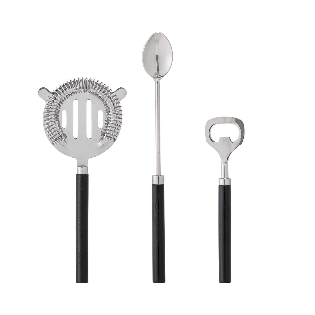 Bloomingville Cocktailbar Set, silber, rostfreier Stahl, 3er Set