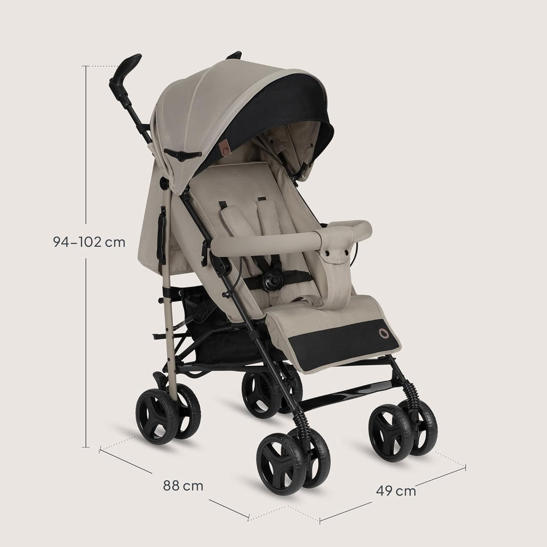 Lionelo Irma Buggy Kinderwagen ab 6 Monate, leicht 7 kg, Liegeposition, faltbar mit Einhand-Faltsyst