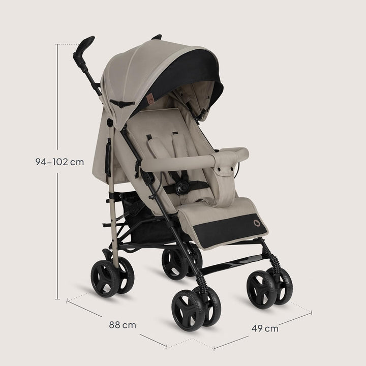 Lionelo Irma Buggy Kinderwagen ab 6 Monate, leicht 7 kg, Liegeposition, faltbar mit Einhand-Faltsyst