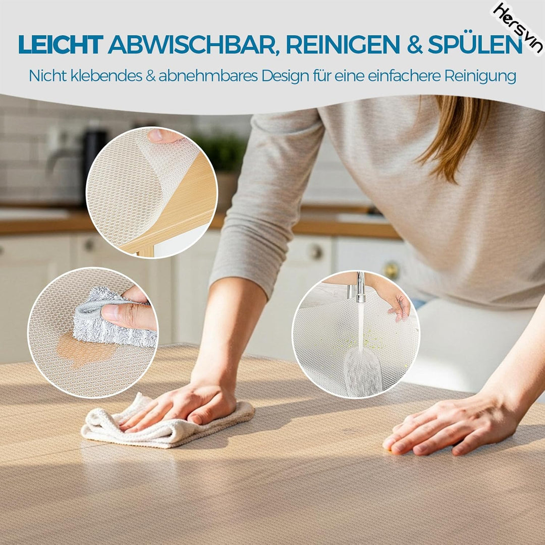 Hersvin Schubladenmatte 60cmx600cm Aufgewertetes Reines Eva Schrankpapier Schubladeneinlage Wasserfe