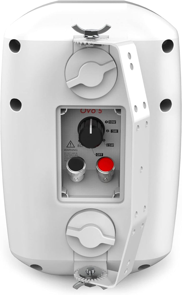 Audibax OVO 5 White Pareja de Altavoces Pasivos Pared 5 Pulgadas 100v / 8 Ohm IP65