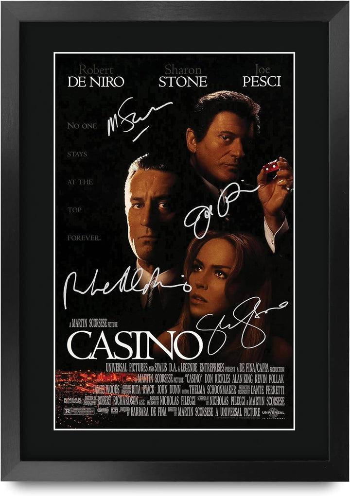 HWC Trading Casino A3 Gerahmte Signiert Gedruckt Autogramme Bild Druck-Fotoanzeige Geschenk Für Film