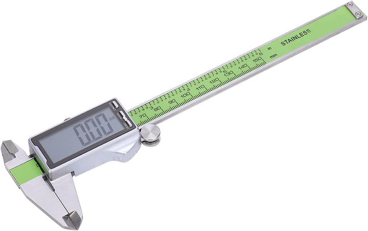 Fafeicy 150mm Digitaler Messschieber mit LED-Display, hochfestes elektronisches Lineal aus Edelstahl