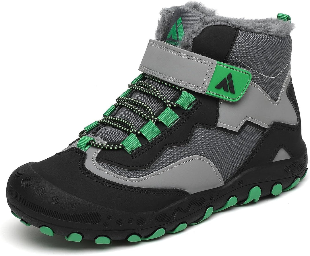 Mishansha Kinder Winterschuhe Warm Gefüttert Winterstiefel Jungen Mädchen Schneestiefel Outdoor Ruts