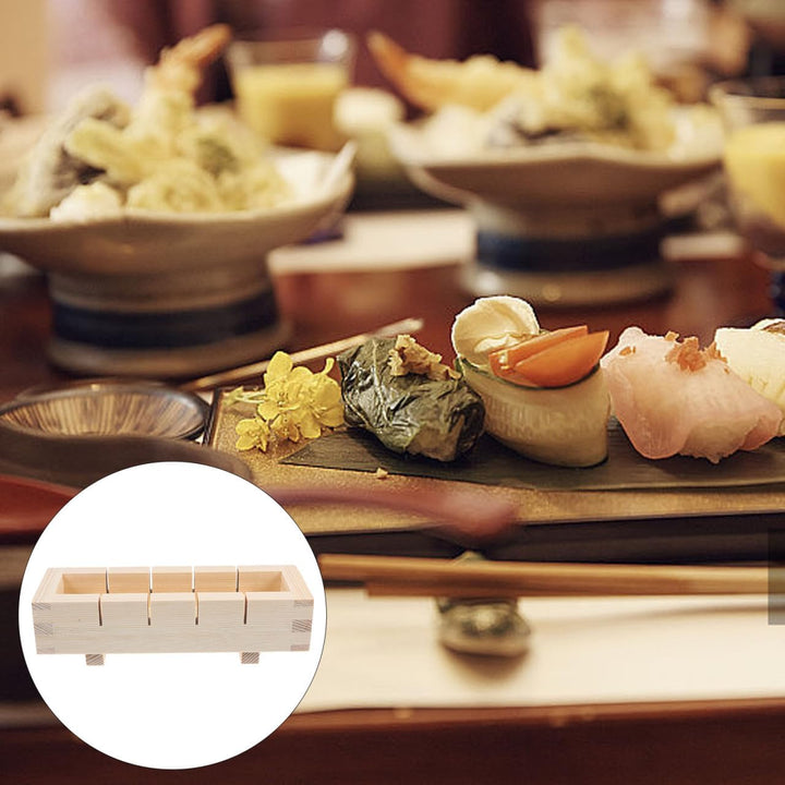 HEMOTON Onigiri- Form Presse Sushi Form Box Japanische Sushi Hersteller Holz Rechteckige Oshizushi F