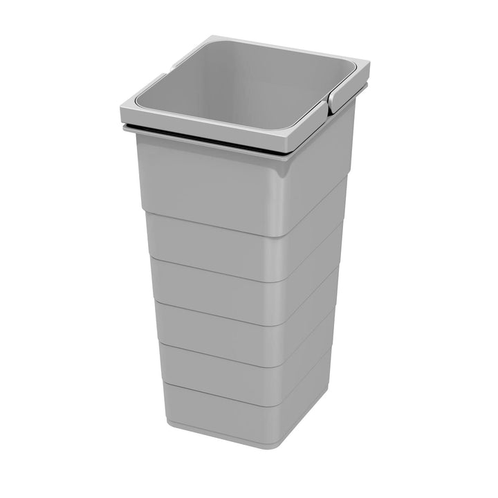 eins2vier Abfallsammler Höhe: 330 mm Volumen 11,5 Liter 205 x 229 mm alugrau 5072 Mülleimer Abfallei
