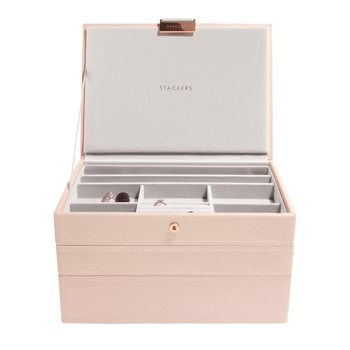 Stackers Blush Klassisch Schmuckschatulle - 3 Blush Pink, Blush Pink
