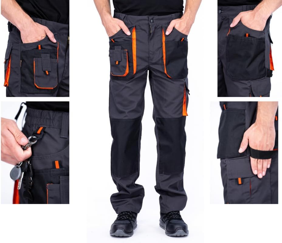 Mazalat Arbeitshosen männer mit Kniepolstertaschen, Grössen S-XXXL, Arbeithose Herren, Arbeitshose,