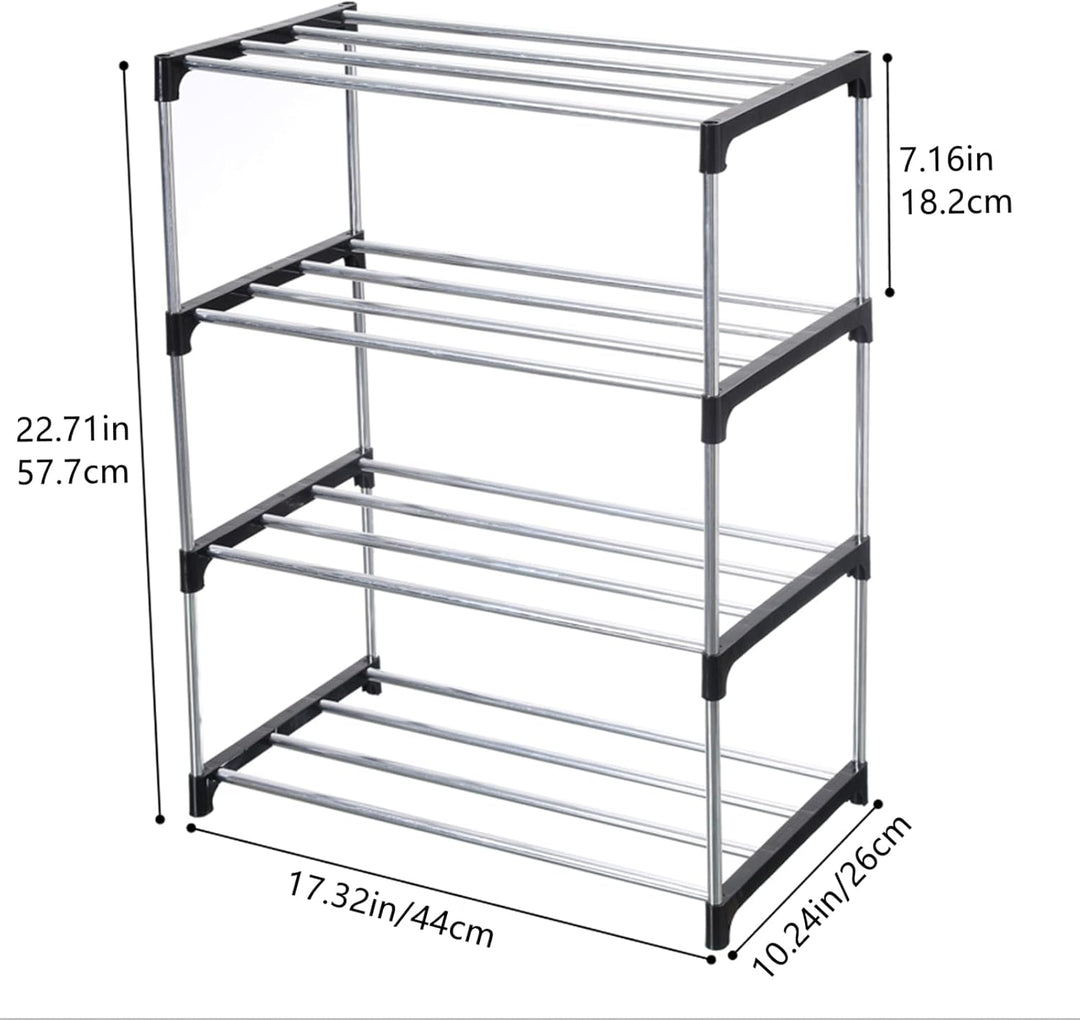Stapelbares kleines Schuhregal, Eingangsbereich, Flur und Schrank, platzsparende Aufbewahrung und Or