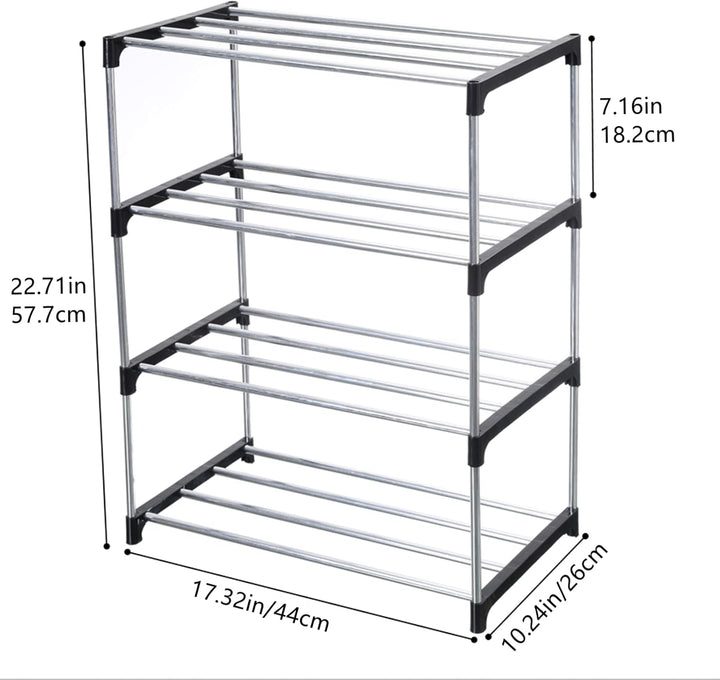 Stapelbares kleines Schuhregal, Eingangsbereich, Flur und Schrank, platzsparende Aufbewahrung und Or