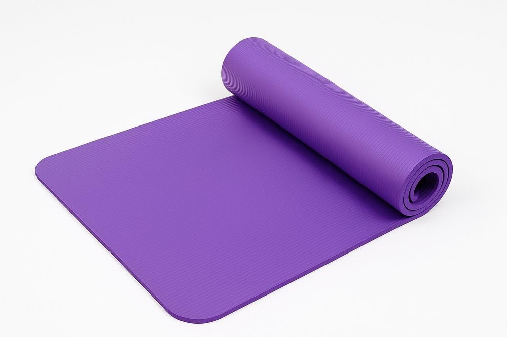 Bodyline Pilates Yoga-Fitness-Trainingsmatte mit Gummibändern und Schultergurt — Matte für Heim- und