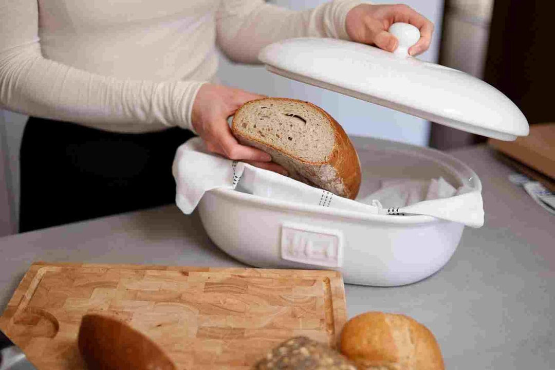 Brottopf Keramik oval Steingut Carl Tode Brotkasten 36,5x25x20 Steintopf