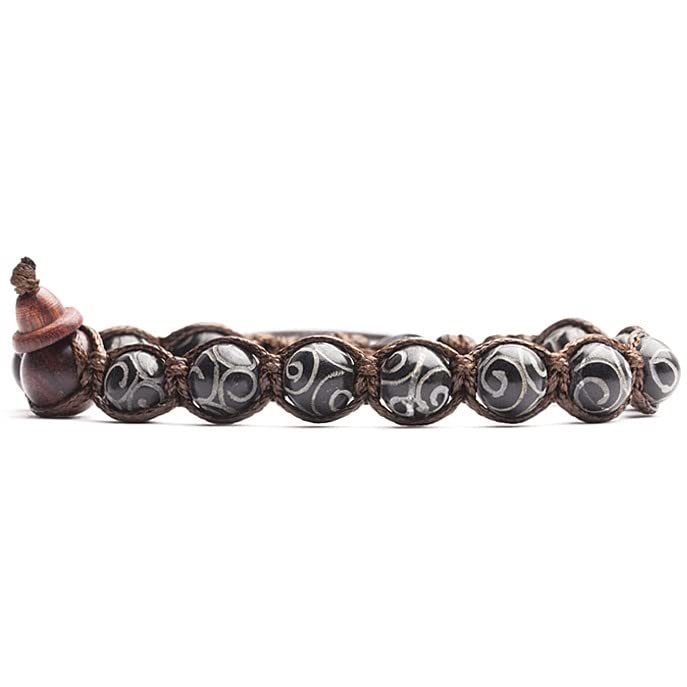 Tamashii BHS900-145 Unisex Armband Schmuck Classic Trendy, 23 cm, Holz