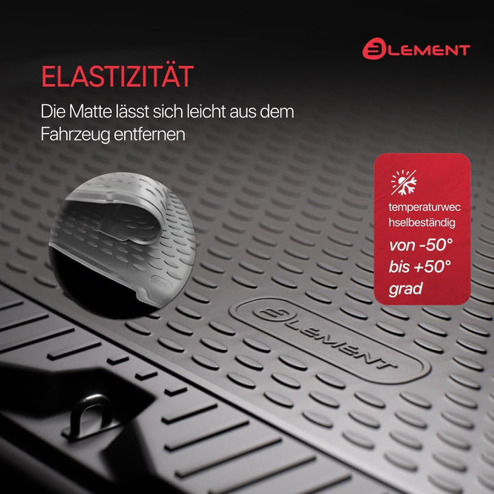 Element Passgenaue Premium Antirursch Kofferraummatte Laderaumwanne passend für KIA Sportage Mk5 (V)
