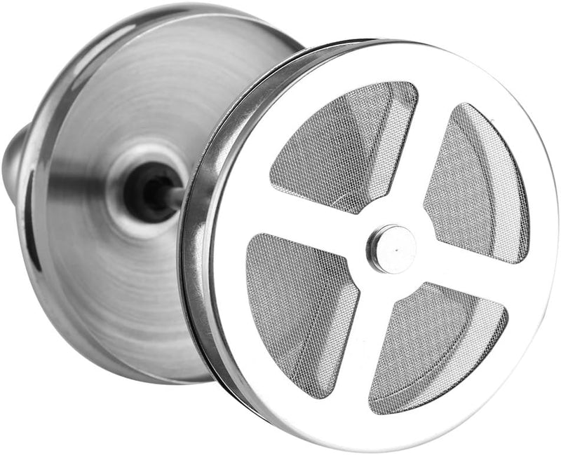 MAGT Milchaufschäumer Manuell, 800ml Edelstahl Milchschäumer Doppel Mesh Kaffeeschäumer Milchschaum