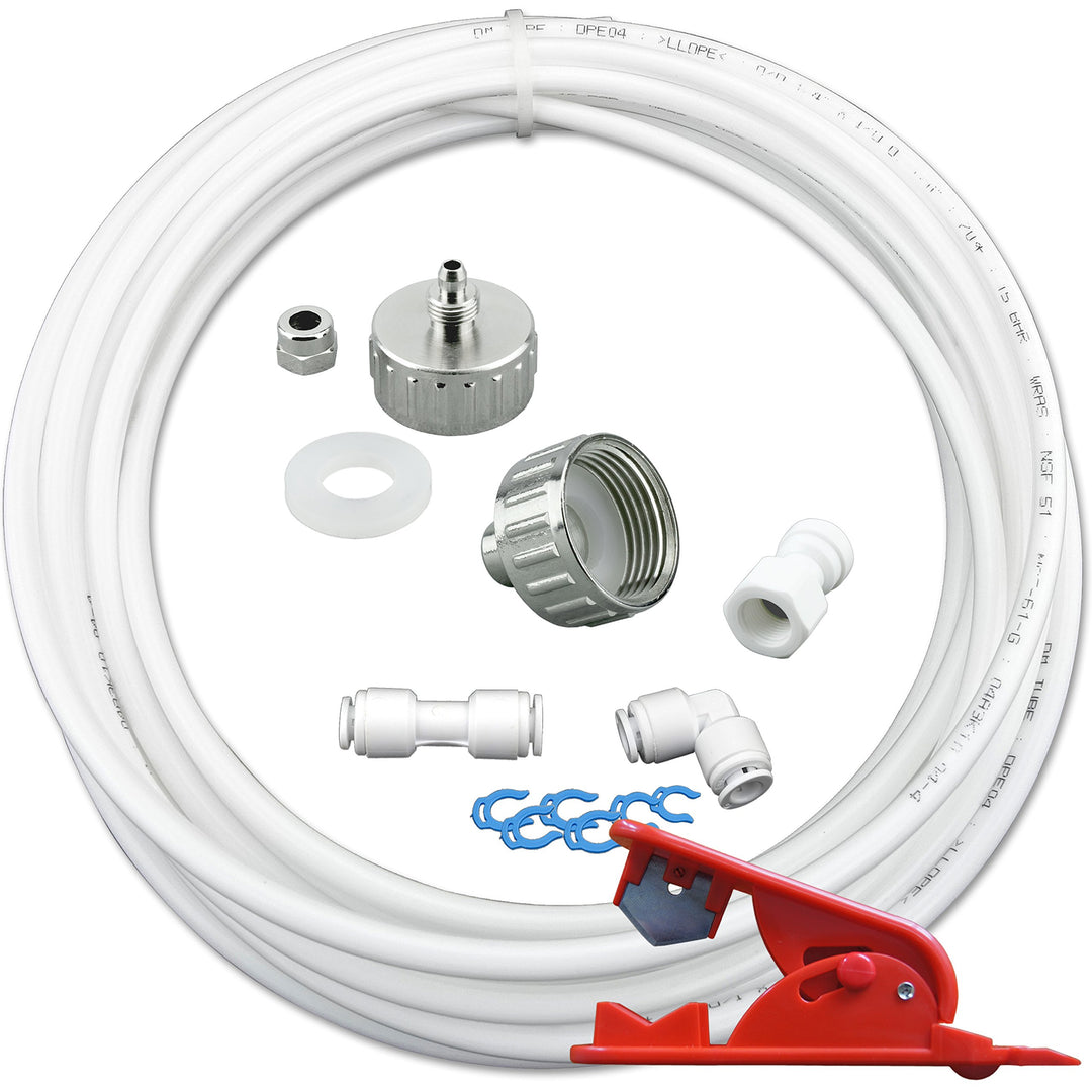 FILTROTECH universal Anschluss-Set für Kühlschrank Side by Side und Wasserfilter mit 6,35mm(1/4 Zoll