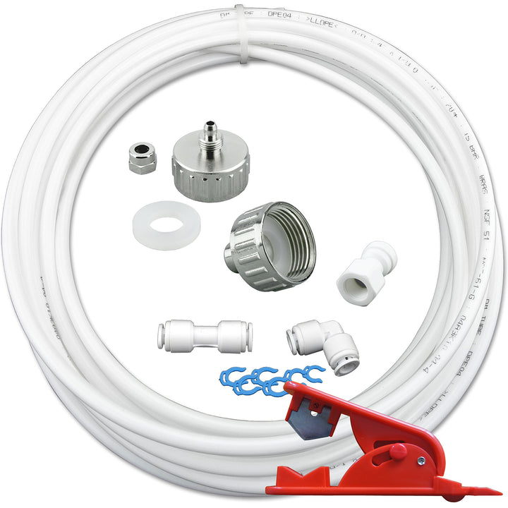 FILTROTECH universal Anschluss-Set für Kühlschrank Side by Side und Wasserfilter mit 6,35mm(1/4 Zoll