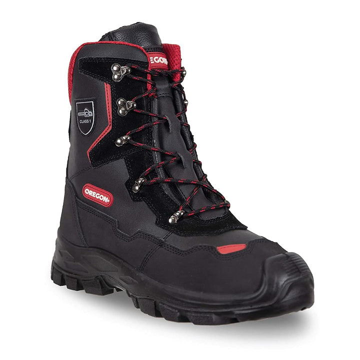 Oregon Yukon Kettensägen-Schnittschutzstiefel aus Leder, Klasse 1, Grösse 46 (UK Grösse 11) (295449/
