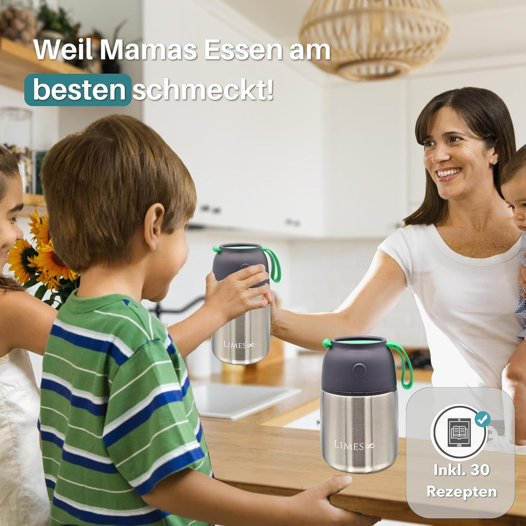 Thermobehälter für Essen 500ml [Heiss & Kalt] - Warmhaltebehälter, Thermobox, Thermobecher - Thermo