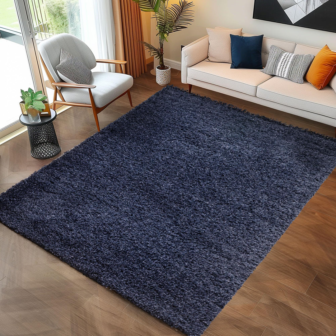 Carpettex Hochflor Teppich Wohnzimmer Shaggy Flokati Teppich Modern Einfarbig 120 x 170 cm Flur Tepp