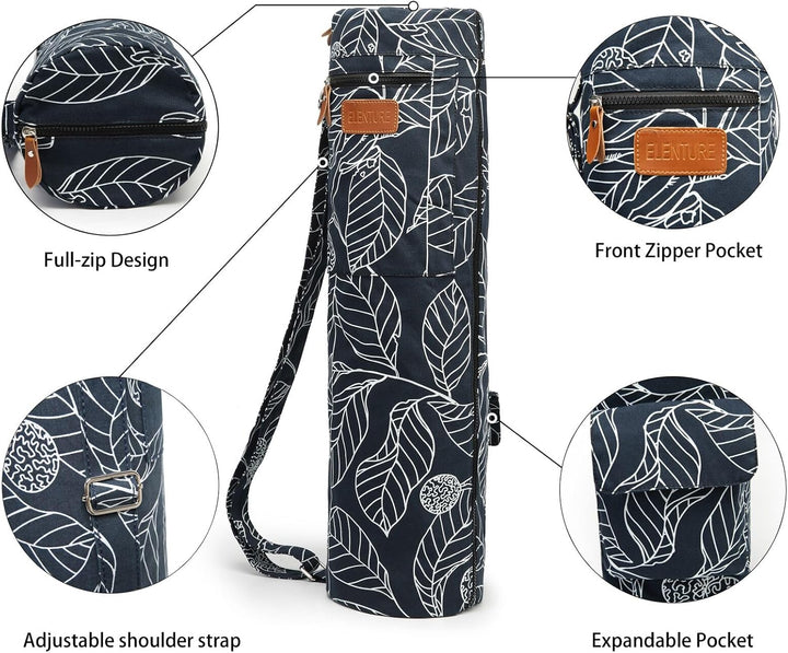 Yogamatten-Tasche, Yogamatten-Tragetasche mit durchgehendem Reissverschluss, für Damen und Herren, m