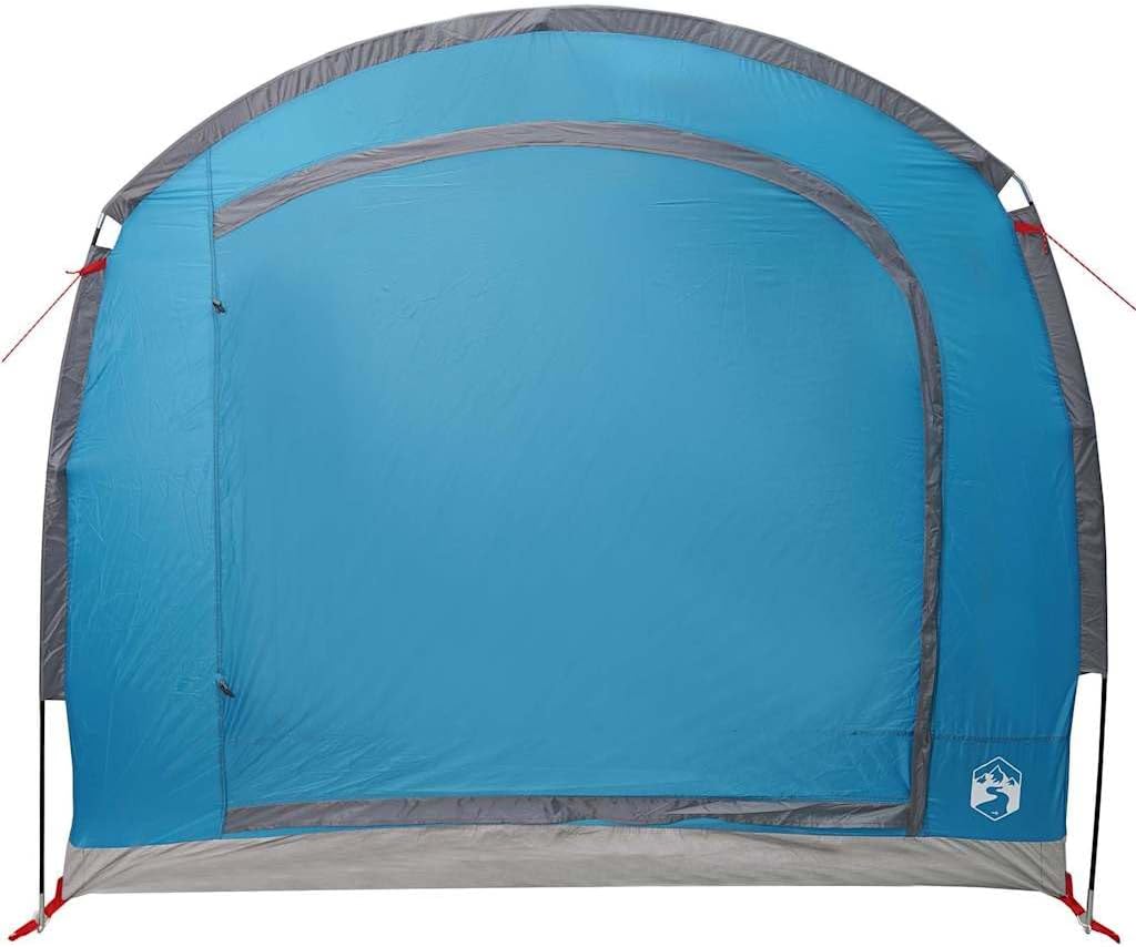 Fahrrad Lagerzelt mit Dach und Stauraum Blau 268 x 240 x 191 cm aus Polyester mit Tragetasche und Lu