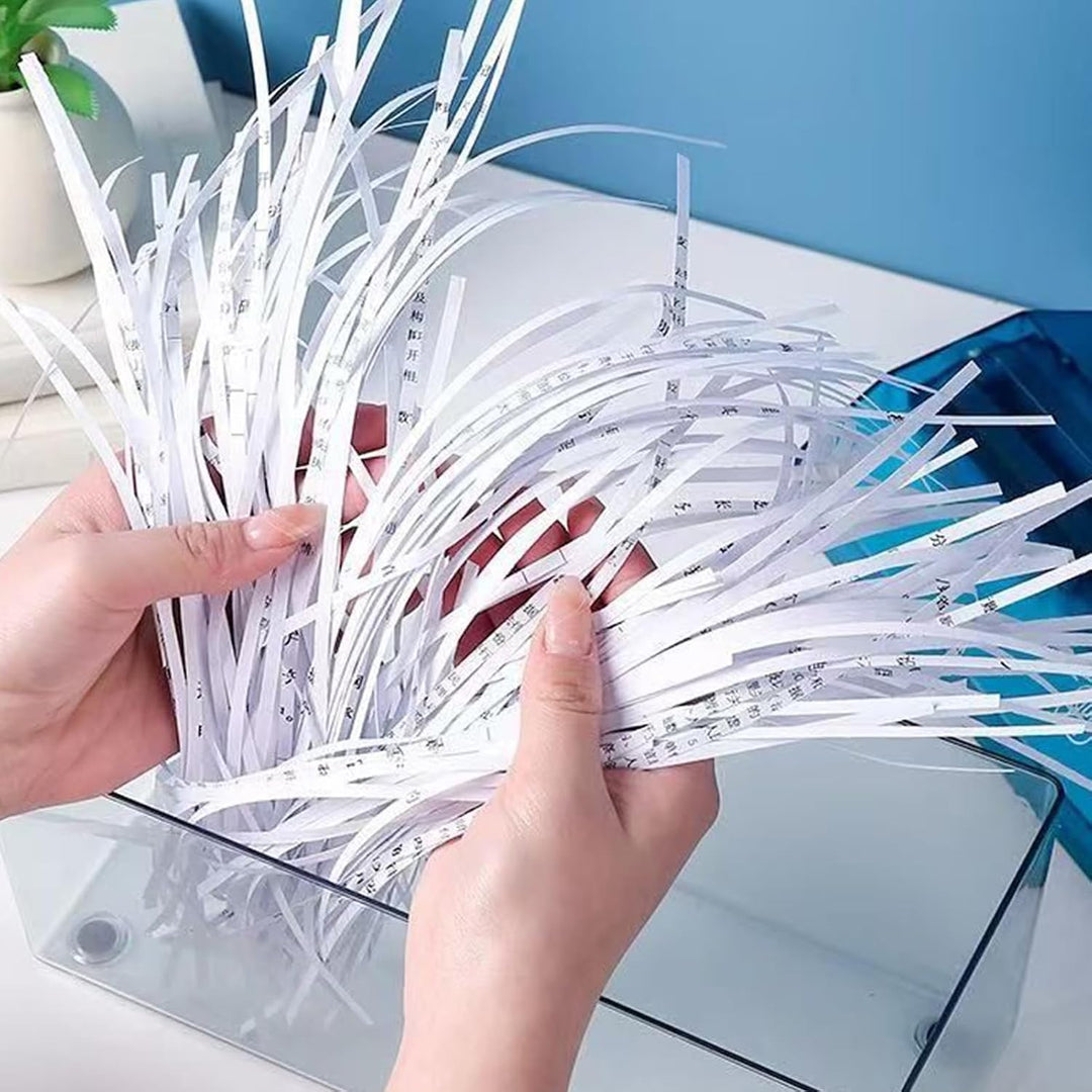 Aktenvernichter, Manueller Aktenvernichter, Tragbarer Handkurbel Papier Schneider Schredder, Kompakt