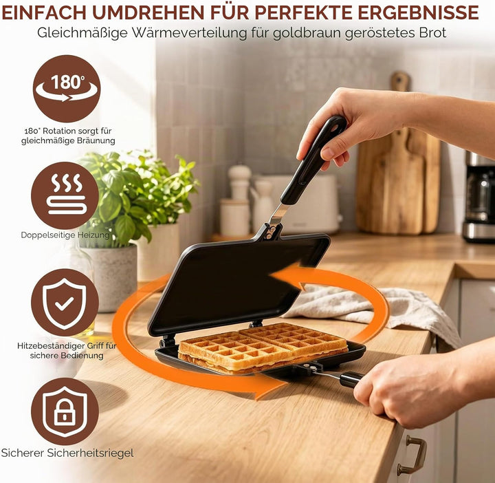 Frühstücks-Sandwichmaker Sandwich-Toaster, Camping-Sandwich-Maker, The Deep Fill Sandwich Toaster, b