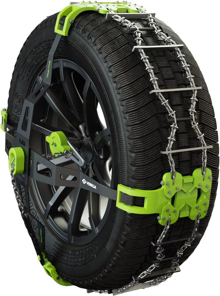 Veriga T-S30 TRACTIVA SPORT Laufflächen Schneeketten Satz (1 Paar= 2 Stück) automatische Spannung &