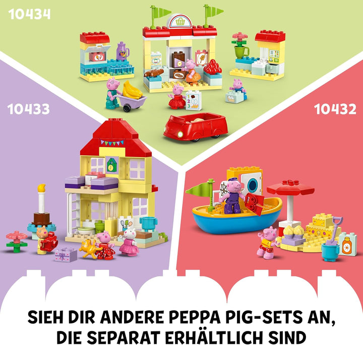 LEGO DUPLO Peppa Wutz Garten mit Baumhaus: Lern-Set für Vorschulkinder zum Bauen und Umbauen mit 2 F