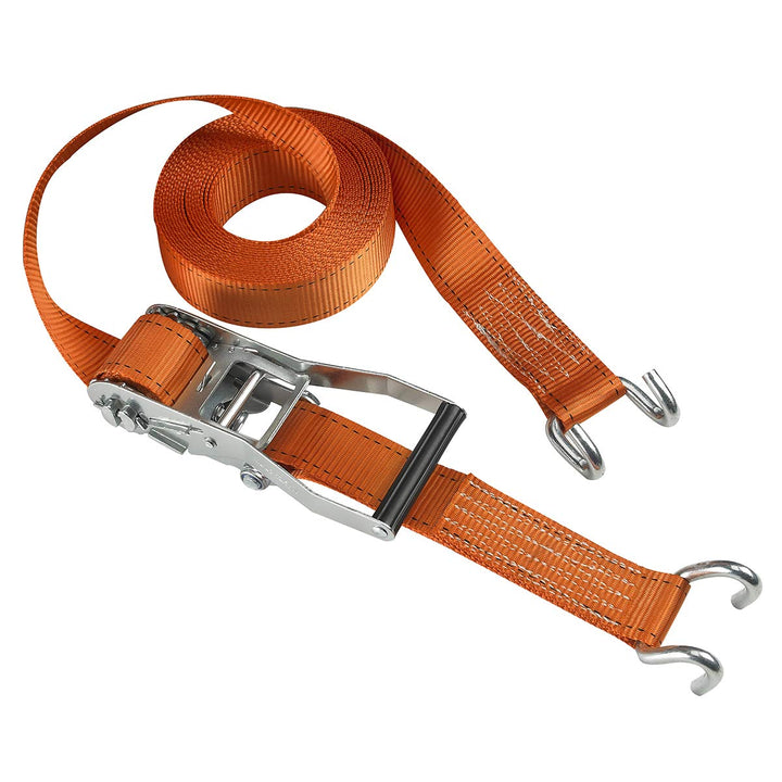 Master Lock 3260EURDAT Fast Link Spanngurt mit Ratsche und J-Haken, Orange, 9 m x 50 mm Gurt 26.0 cm