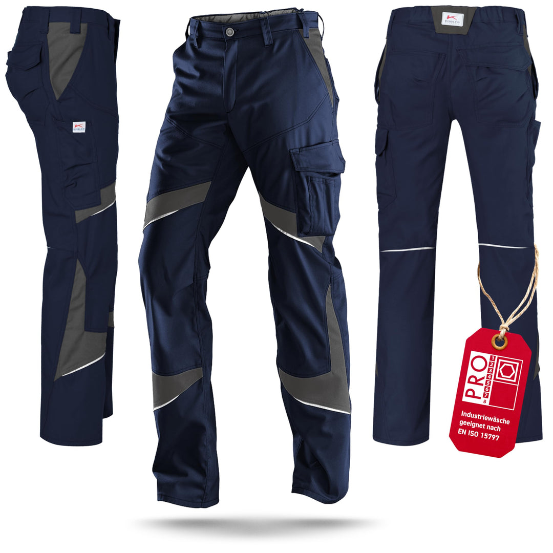 KÜBLER Workwear KÜBLER ACTIVIQ Damen-Arbeitshose dunkelblau/anthrazit 46 Dunkelblau / Anthrazit, 46