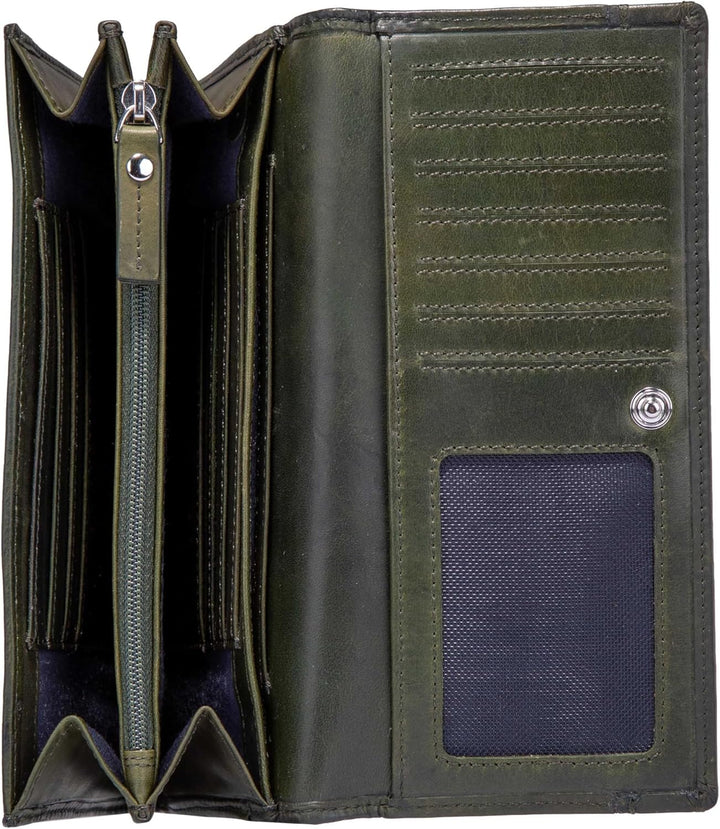 Maitre - Birkenfeld Diedburg Purse LH15FZ Grün Farbe:grün / Material:textile,leather, Farbe:grün / M