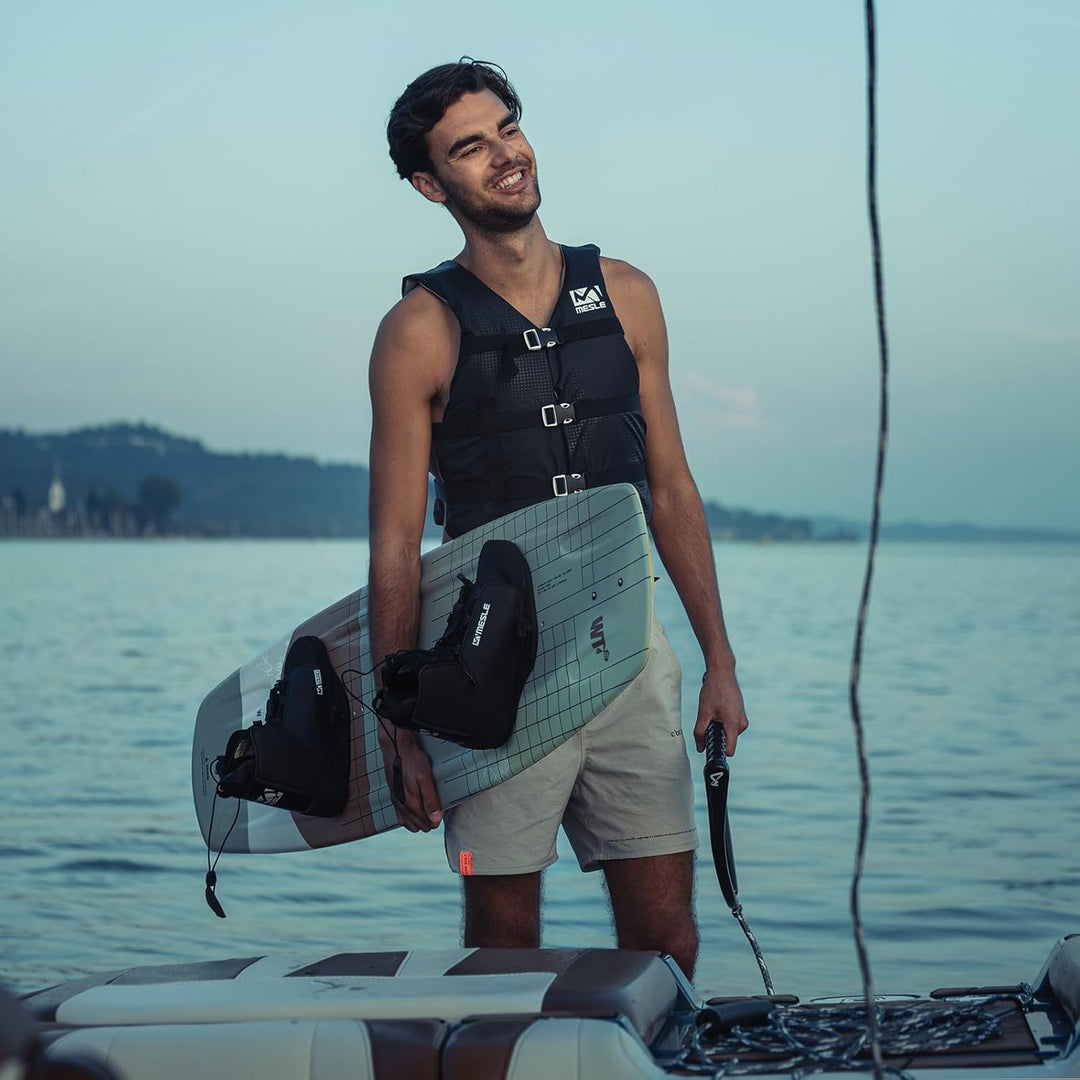 Mesle Wakeboard-Bindung Duro, Open Toe Boots, Grösse 30-45 EU, Schuhe, schwarz Adult, Adult