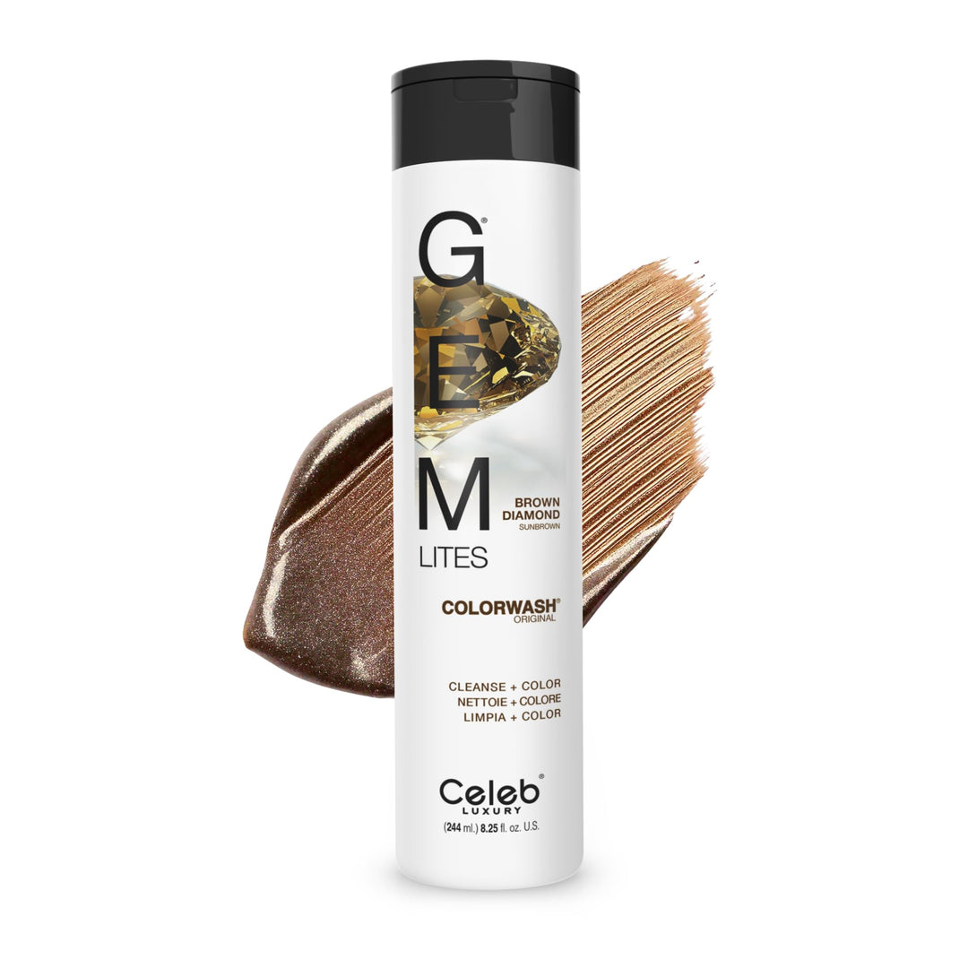 Celeb Luxury Haarpflege Gem Lites Colorwash Brown Diamond Colorwash 244 ml Braun, Braun