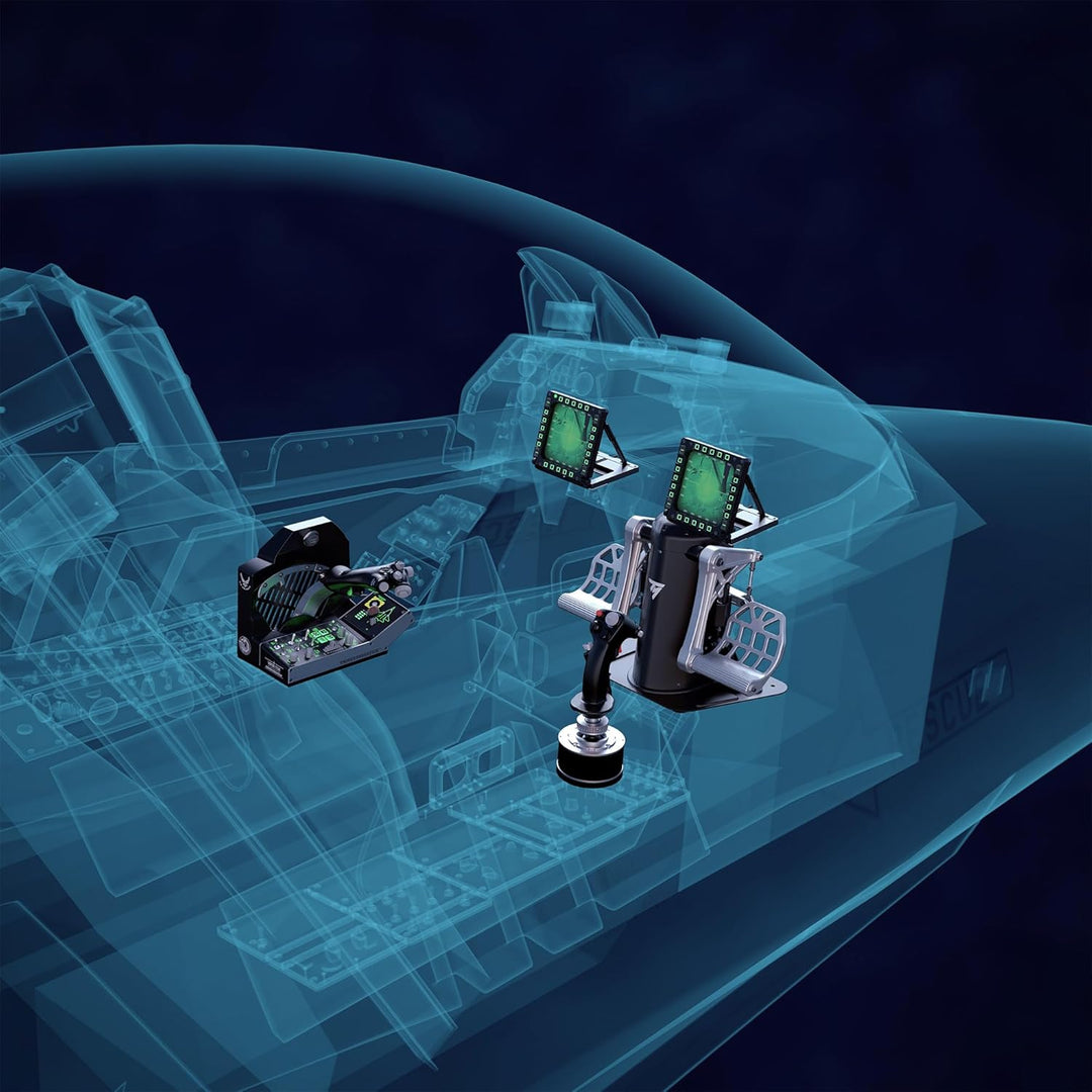 Thrustmaster Viper TQS Mission Pack für PC, Schubhebelquadranten-System aus Metall, Inklusive Schubh