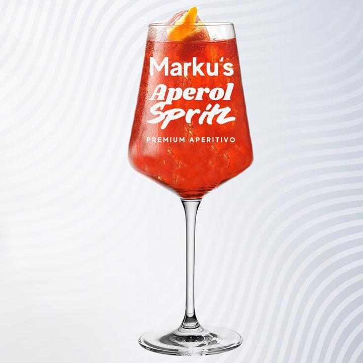 polar-effekt 2X Aperol Spritz Aperitif Gläser 560 ml mit Gravur - Geschenk zum Muttertag für Frauen