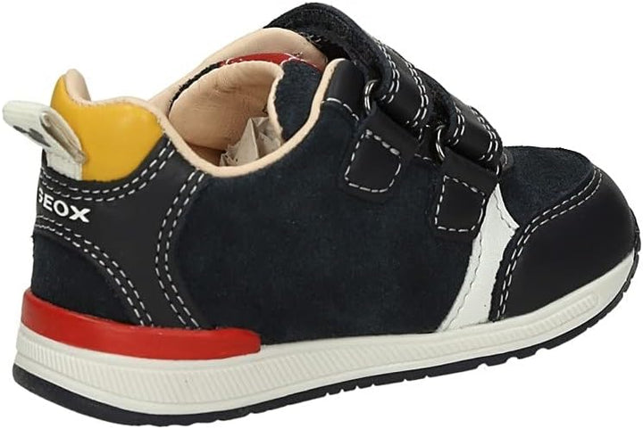 Geox Baby-Jungen B Rishon Boy B Erste Schritte 18 EU Navy White, 18 EU Navy White