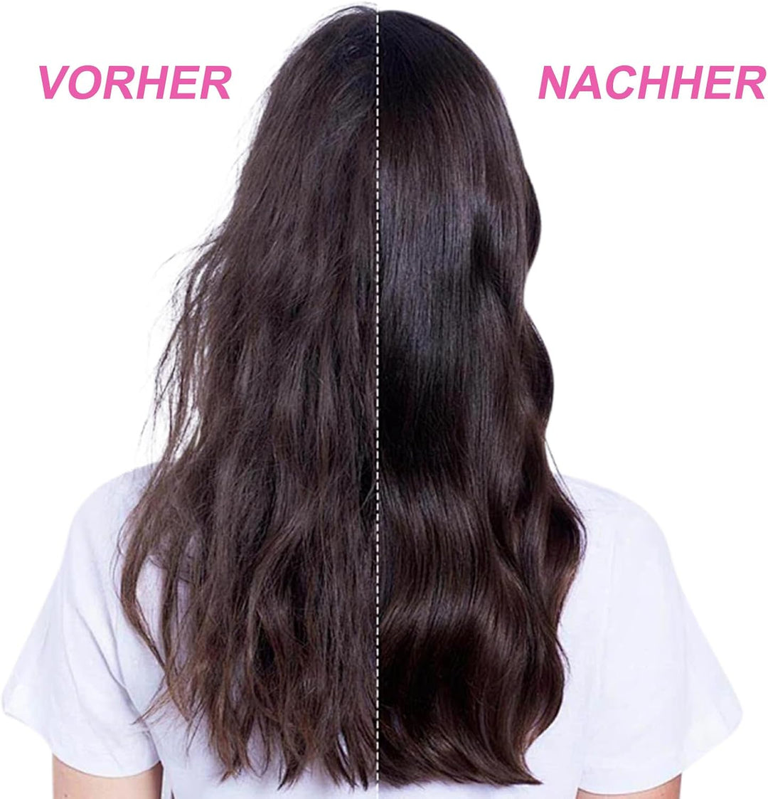 Glättbürste Kabellos - Glättbürste Kabellos mit 3 Wärmestufen, Tragbarer Stylingbürste für Kurze Haa