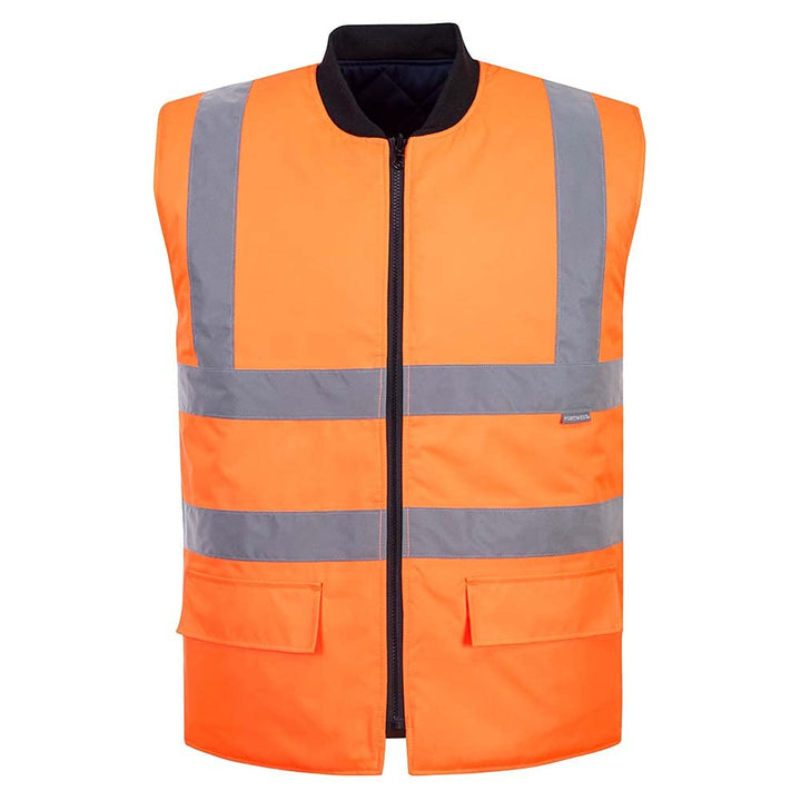 Portwest Warnschutz-Wendeweste , Grösse: XXL, Farbe: Orange, S469ORRXXL XXL Orange, XXL Orange