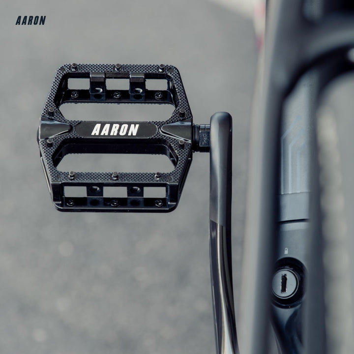 AARON Rock - MTB Pedale Fahrrad aus Alu mit abgedichteten Industrie-Kugellager, rutschfest durch aus