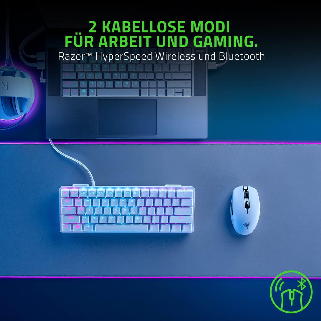 Razer Orochi V2 Mercury - Mobile kabellose Gaming-Maus mit bis zu 950 Stunden Batterie-Laufzeit (Ult