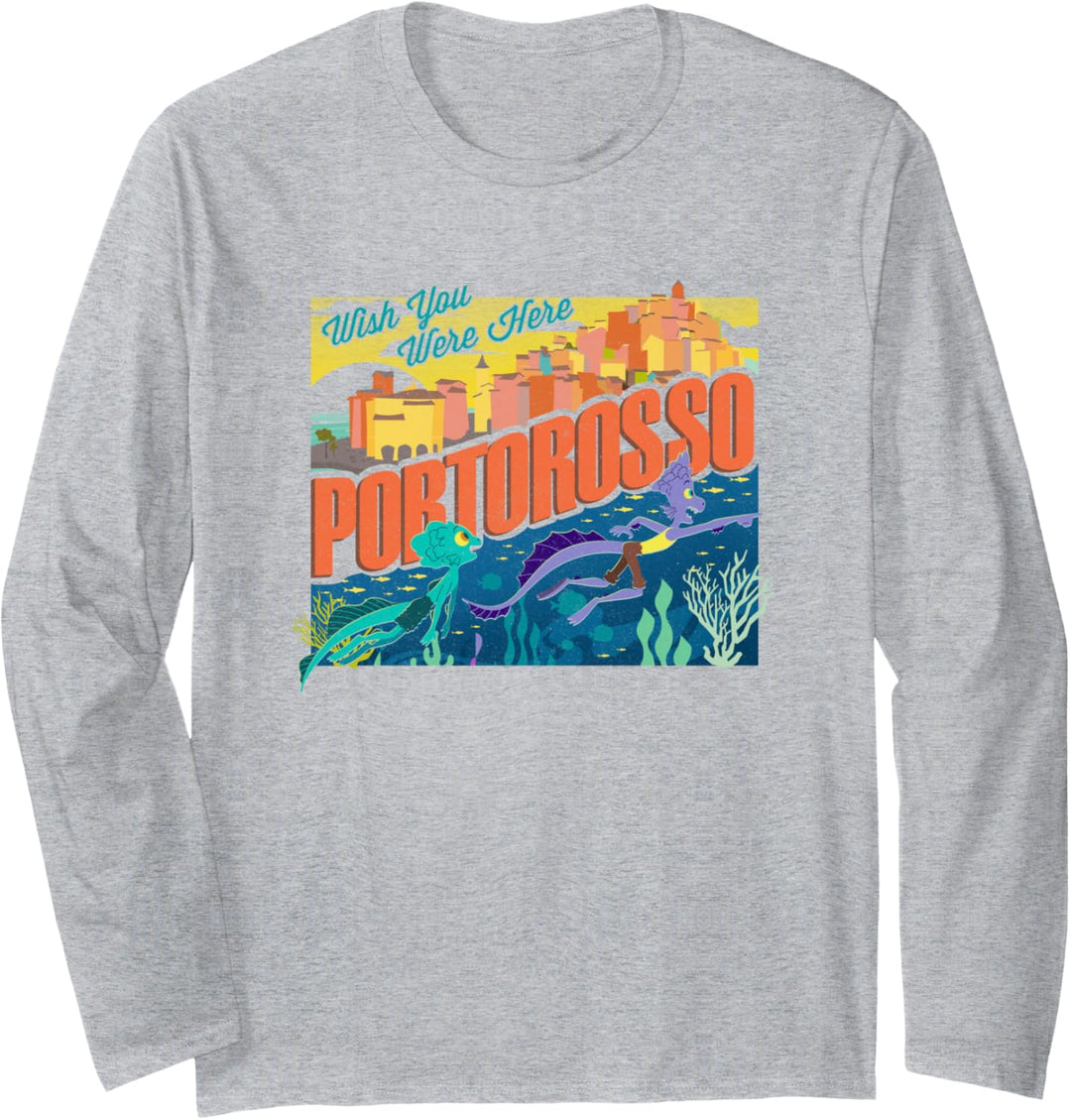 Disney Pixar Luca Portorosso Wish You Were Here Langarmshirt