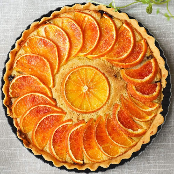 Grandwish 3 Stück Tarteform mit Hebeboden, 20/24/28 CM Antihaft Quicheform, Rund, 20/24/28 cm