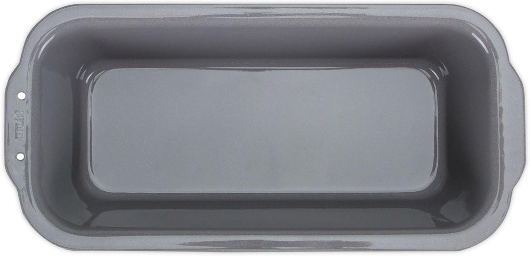 Städter we love baking silberne Brot-Back-Kastenform 16x11,5 cm - Höhe 7cm - aus Metall emailliert -