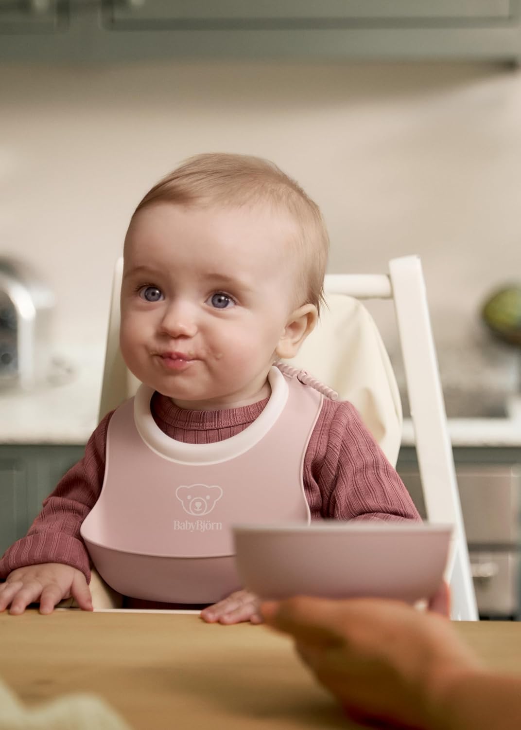 BabyBjörn Kindergeschirr, 3 Teile, Blassrosa, Blassrosa