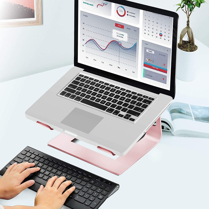 Orionstar Laptop Ständer, Ergonomischer Laptop Stand für Schreibtisch, Aluminium Laptop Halterung mi
