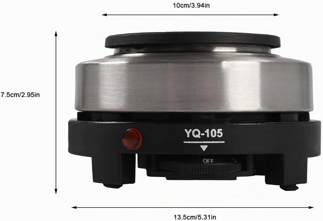 Elektrische Mini Single Hot Plate Espresso Herd (Espresso Maker) – 500W Aluminium Espressokocher Für