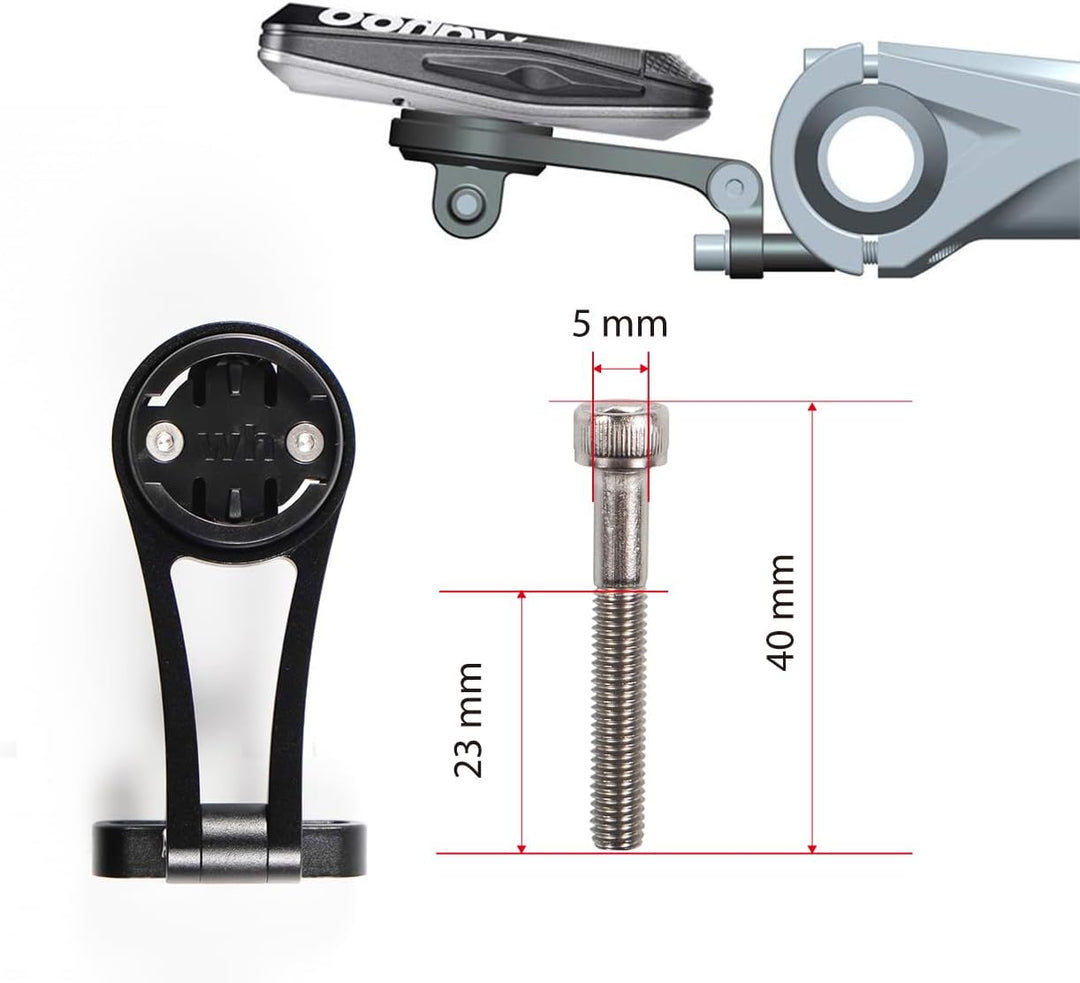 Chooee Fahrrad Halterung für Wahoo Elemnt, Wahoo Elemnt Bolt, Elemnt Mini,Out Front Combo-Fahrradhal